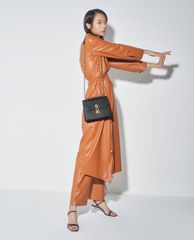 CHARLES & KEITH - Túi đeo chéo nữ Double Chain Strap Turn Lock