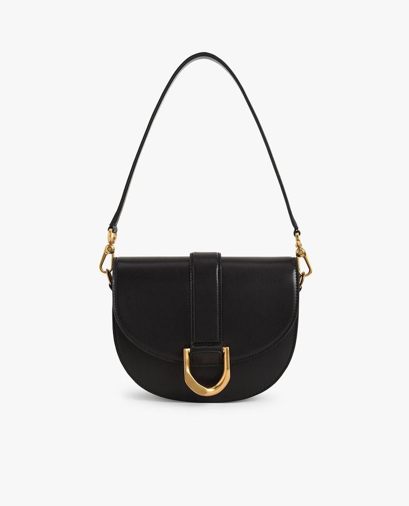 CHARLES & KEITH - Túi đeo vai nữ Metallic Buckle Saddle