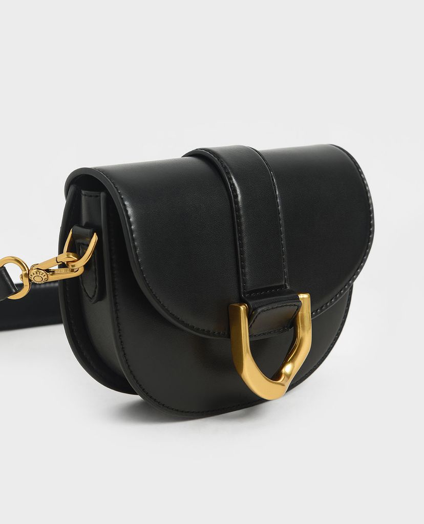 CHARLES & KEITH - Túi đeo vai nữ Mini Gabine Saddle