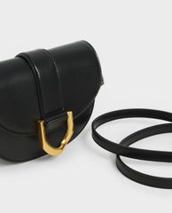 CHARLES & KEITH - Túi đeo vai nữ Mini Gabine Saddle
