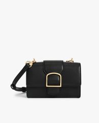 CHARLES & KEITH - Túi đeo chéo nữ chữ nhật Metallic Buckle