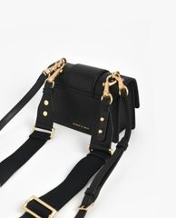 CHARLES & KEITH - Túi đeo chéo nữ chữ nhật Metallic Buckle