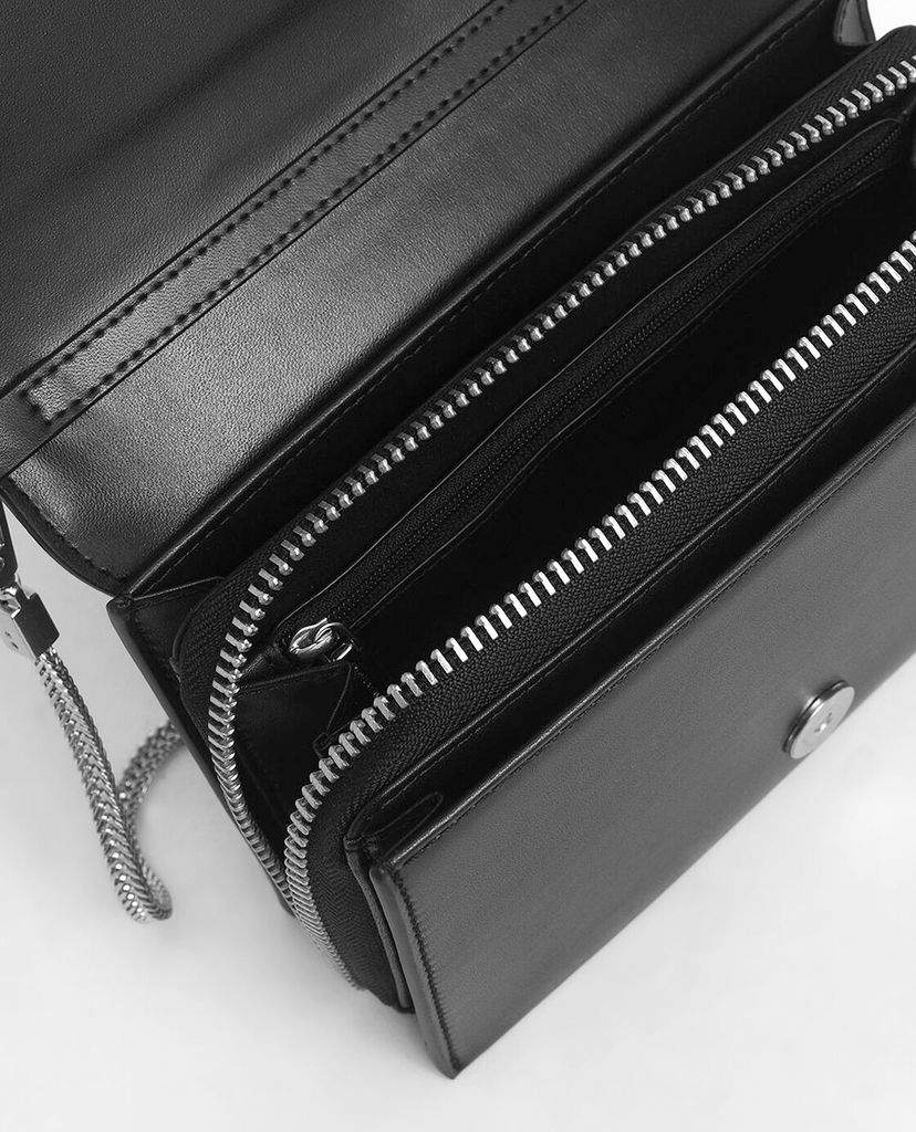 CHARLES & KEITH - Túi đeo chéo chữ nhật Metallic Edge