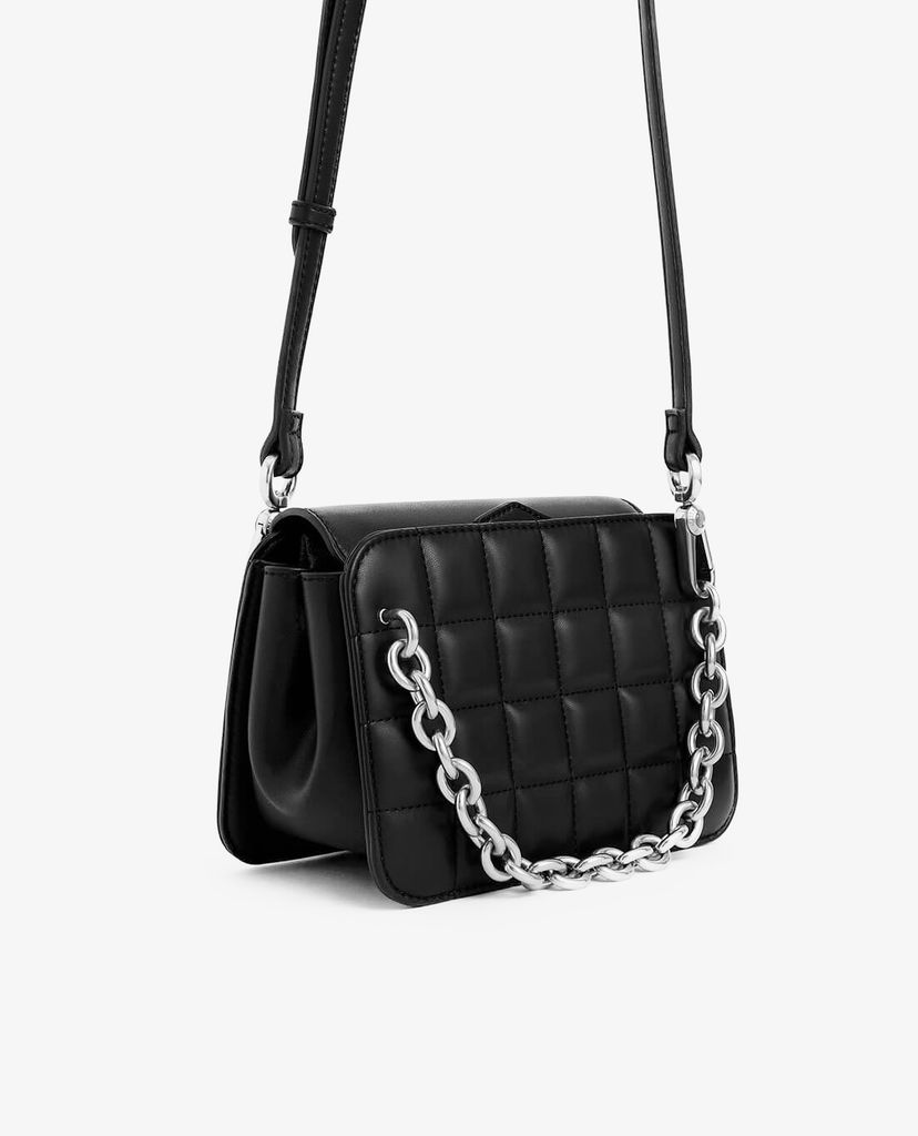 CHARLES & KEITH - Túi đeo vai Chunky Chain Strap Quilted