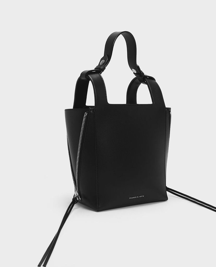 CHARLES & KEITH - Túi xách tay Ring Zip Pocket Square