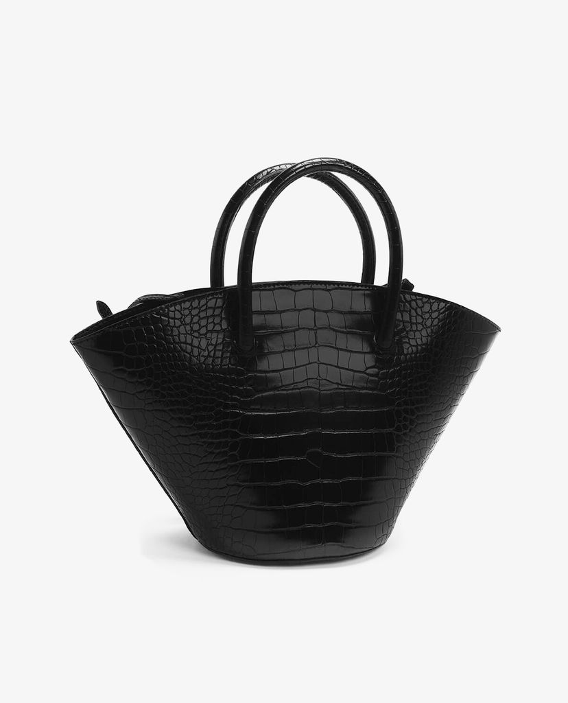 CHARLES & KEITH - Túi xách tay Two tone Trapeze