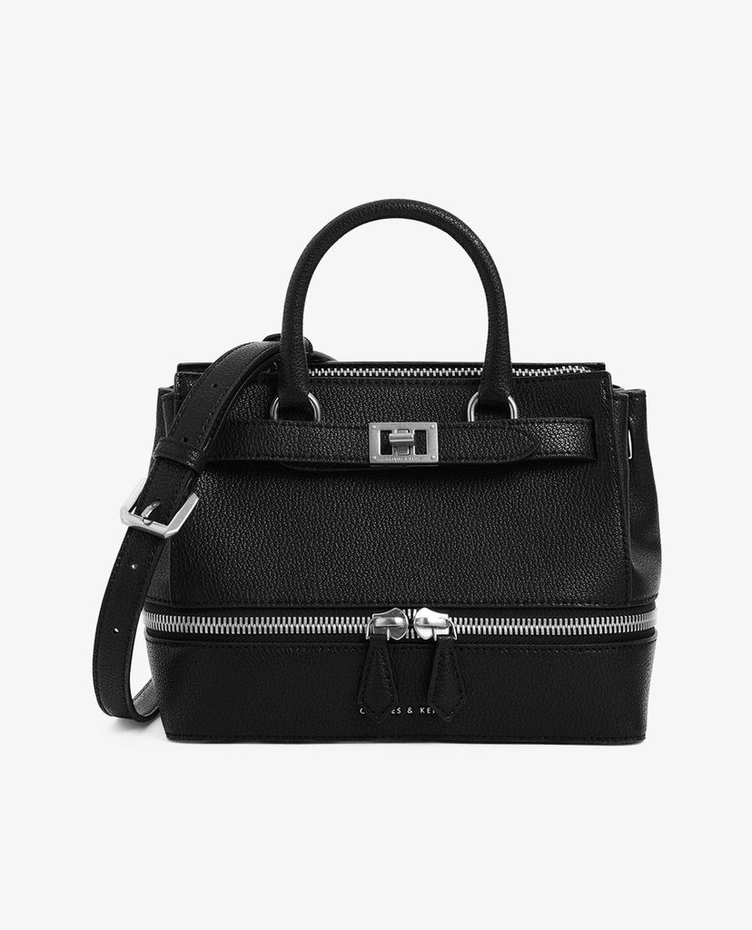 CHARLES & KEITH - Túi đeo vai Two Way Zip Structured