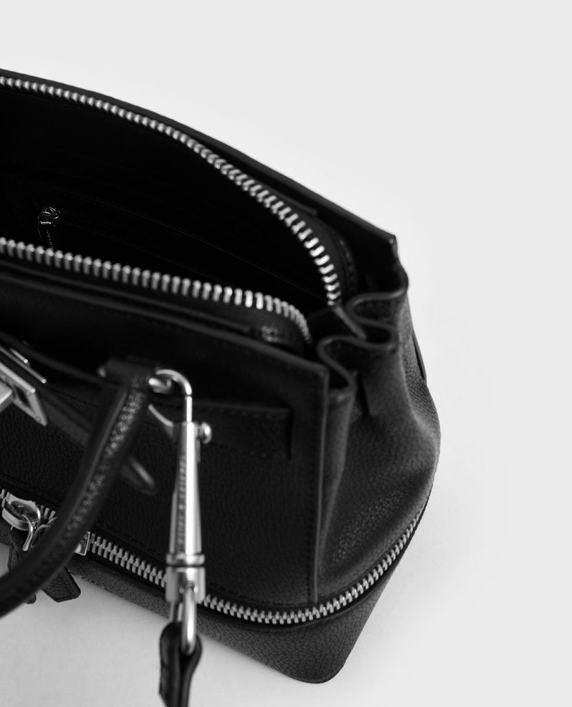 CHARLES & KEITH - Túi đeo vai Two Way Zip Structured