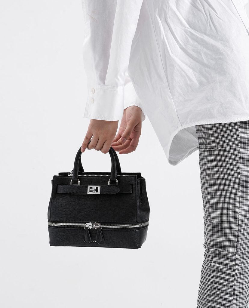 CHARLES & KEITH - Túi đeo vai Two Way Zip Structured