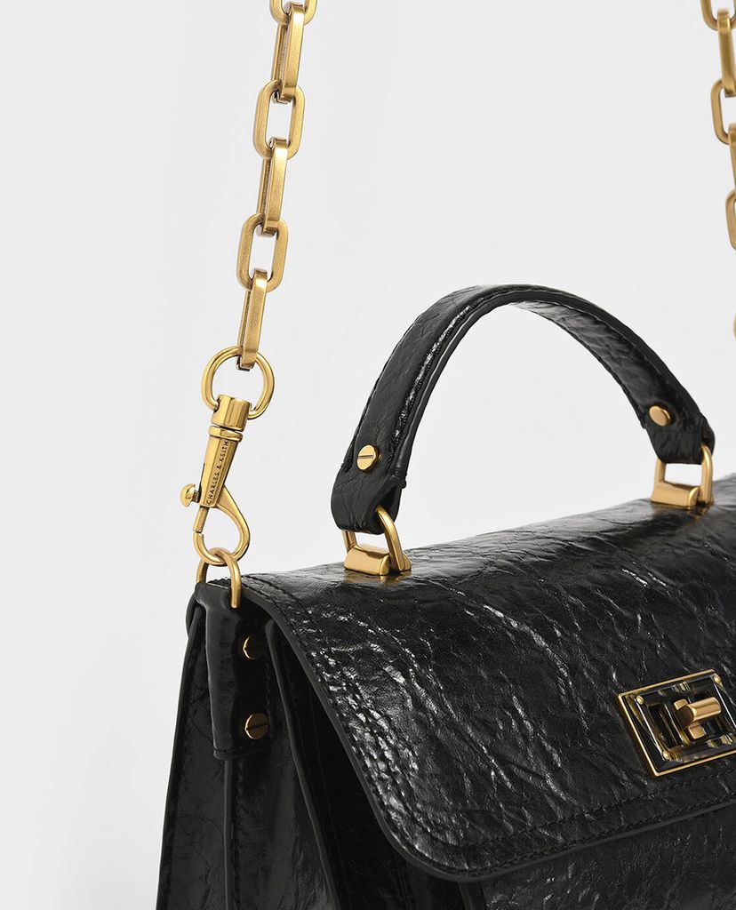 CHARLES & KEITH - Túi xách tay Resin Effect Buckle