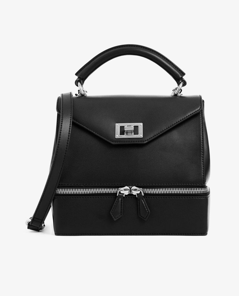 CHARLES & KEITH - Túi xách tay Wrinkled Effect Two Way Zip Top