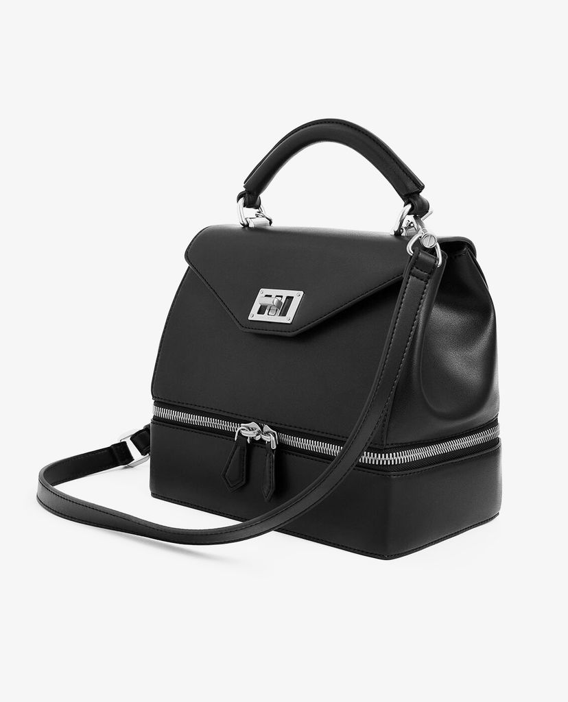 CHARLES & KEITH - Túi xách tay Wrinkled Effect Two Way Zip Top