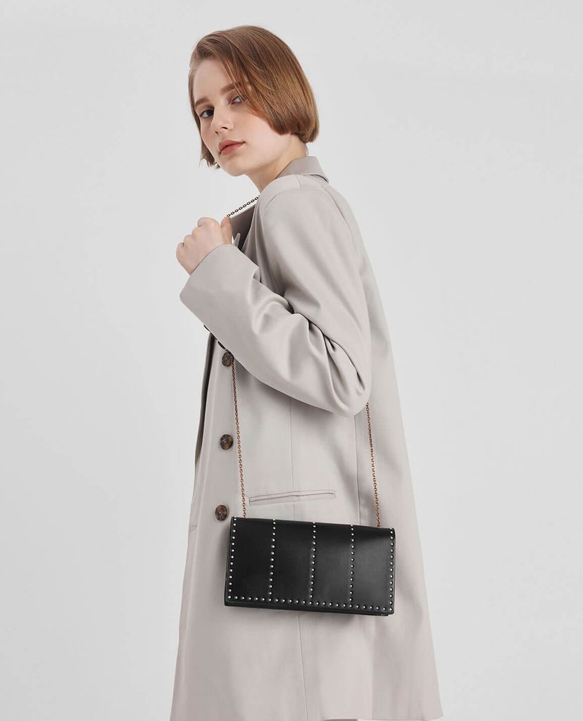CHARLES & KEITH - Ví cầm tay Gem Encrusted