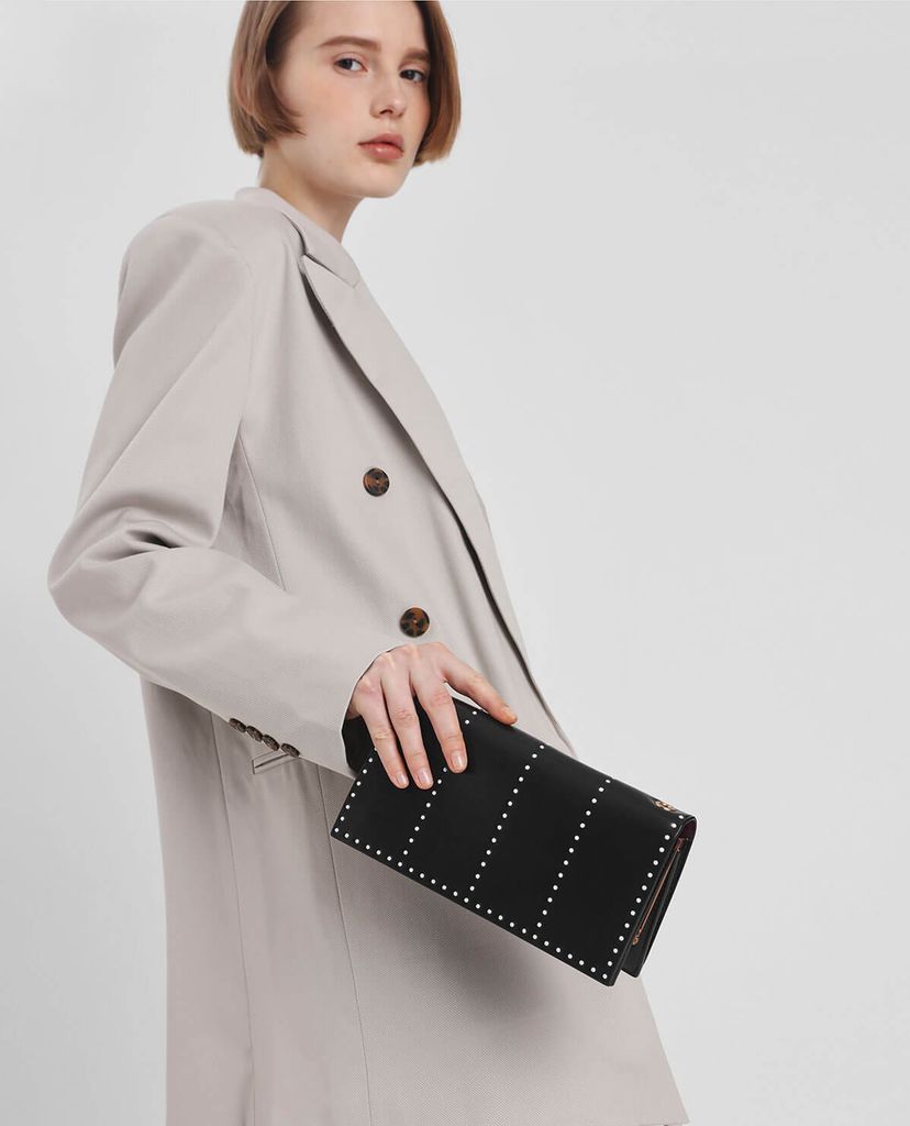 CHARLES & KEITH - Ví cầm tay Gem Encrusted