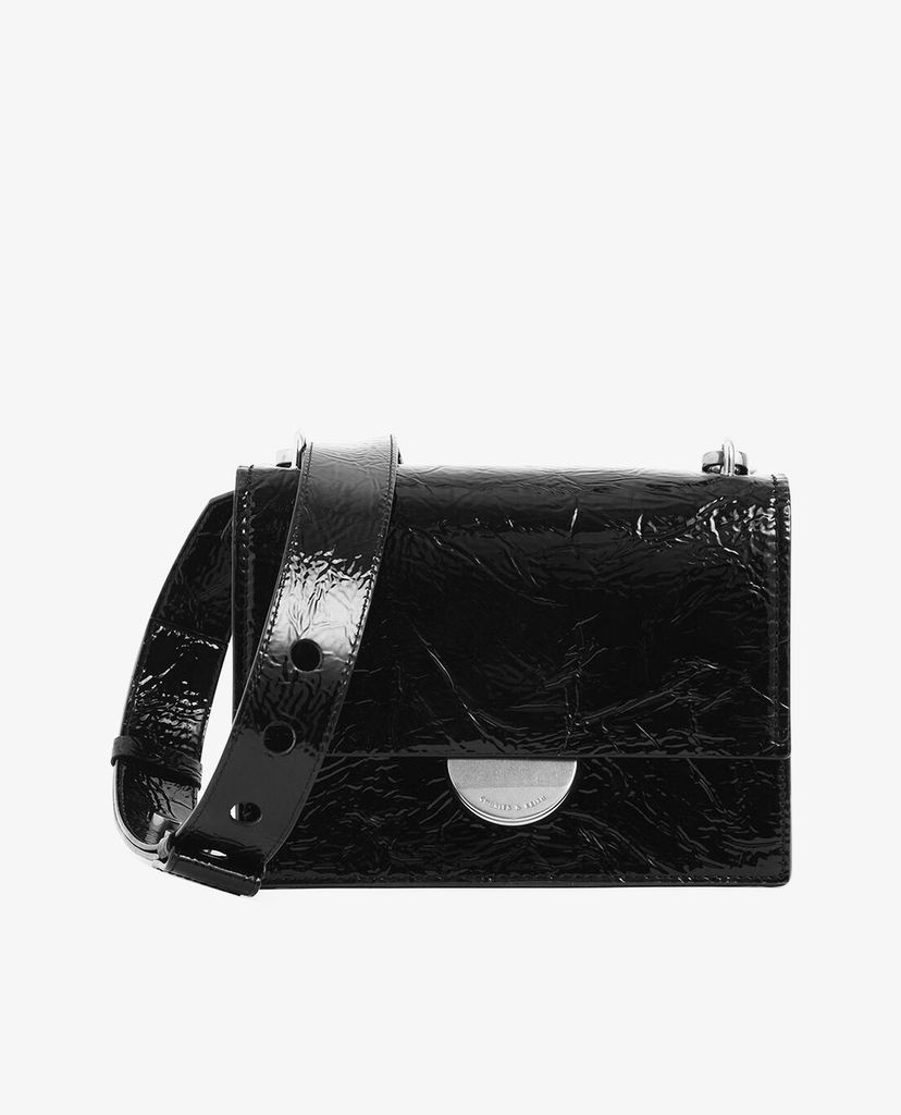 CHARLES & KEITH - Túi đeo chéo Round Metal Accent Wrinkled Effect