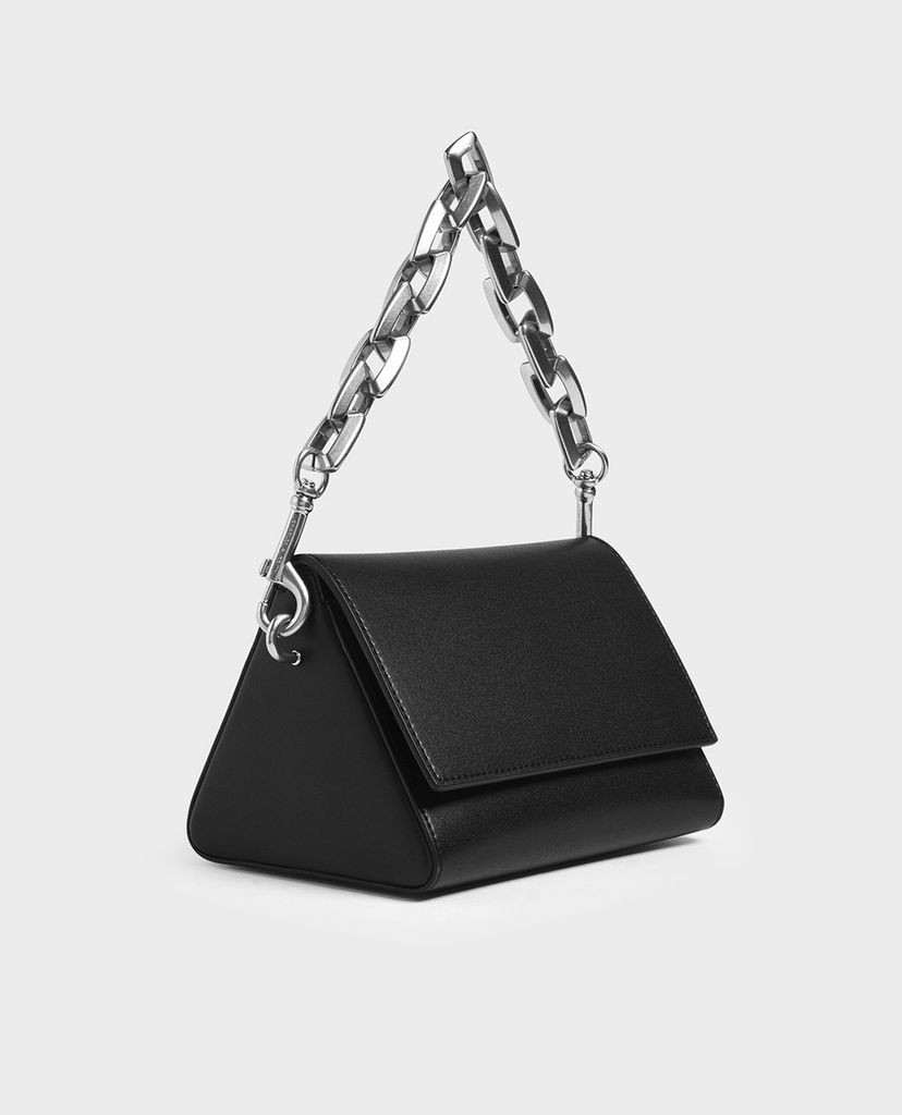 CHARLES & KEITH - Túi xách tay Chunky Chain Handle