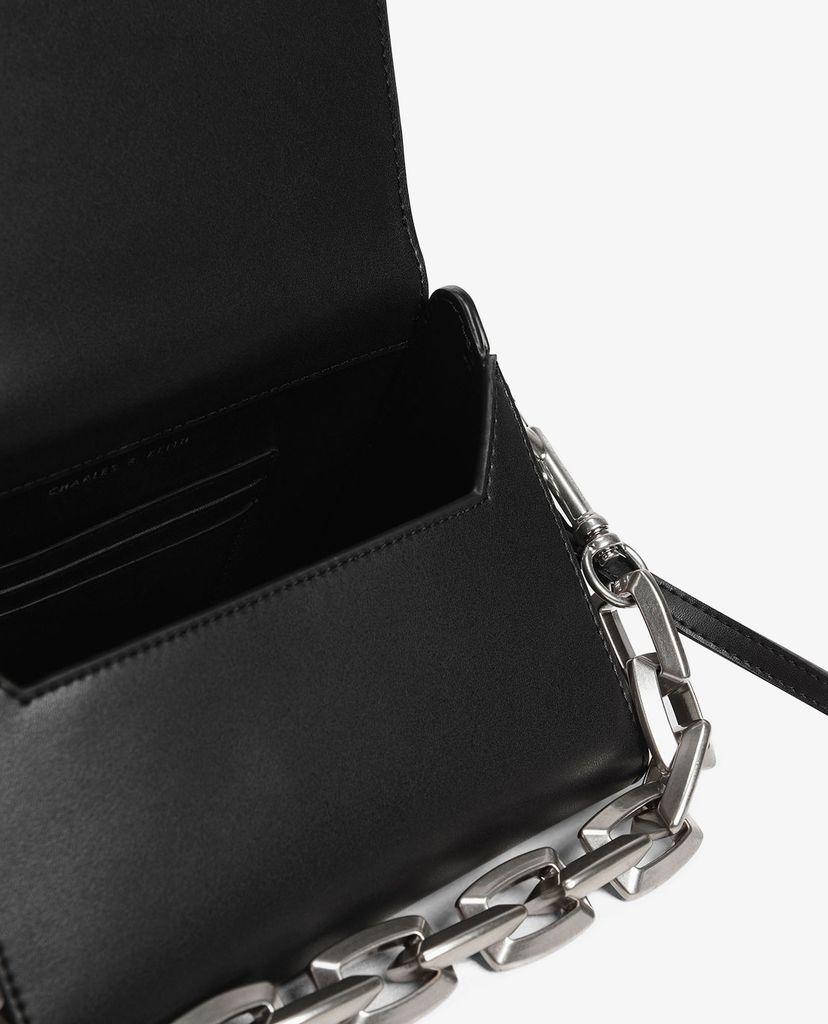 CHARLES & KEITH - Túi xách tay Chunky Chain Handle