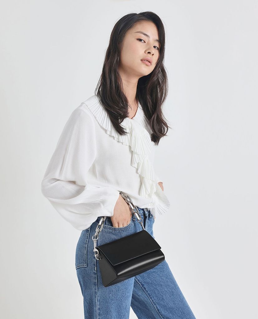 CHARLES & KEITH - Túi xách tay Chunky Chain Handle