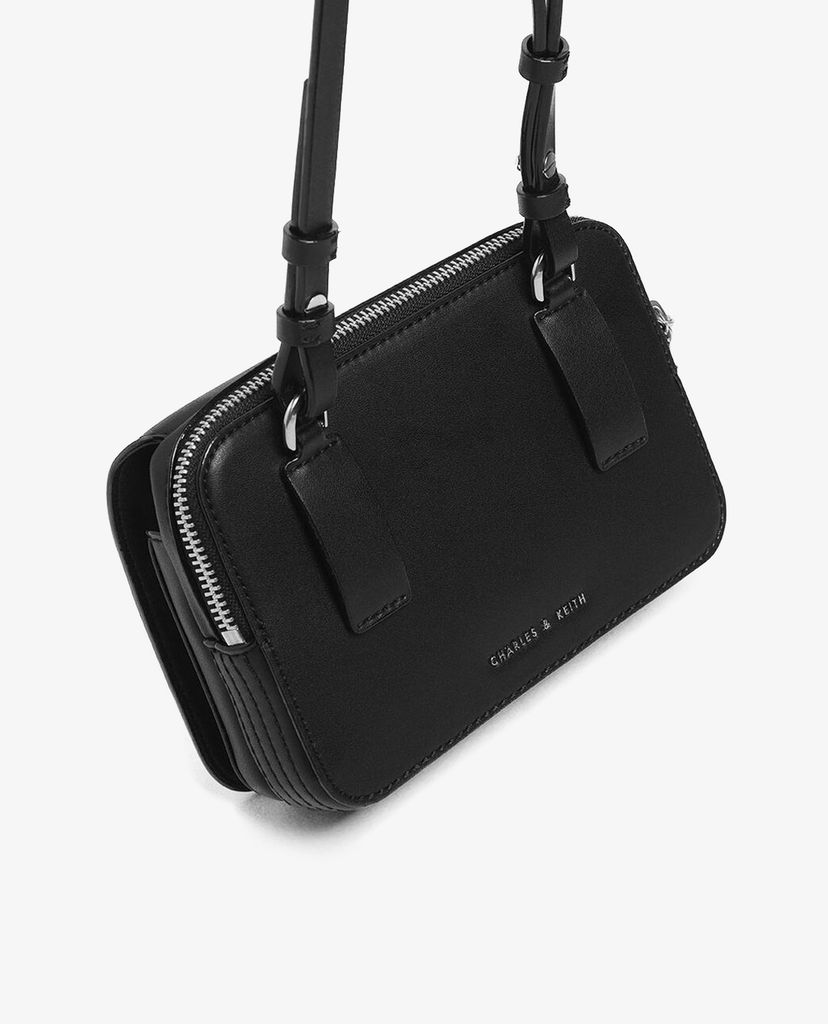 CHARLES & KEITH - Túi đeo chéo Ring Zip Pocket Two Way Belt