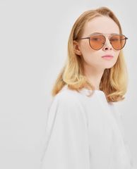 CHARLES & KEITH - Kính mát nữ thời trang Wire Frame