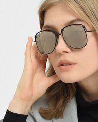 CHARLES & KEITH - Kính mát nữ thời trang Half Wire Frame