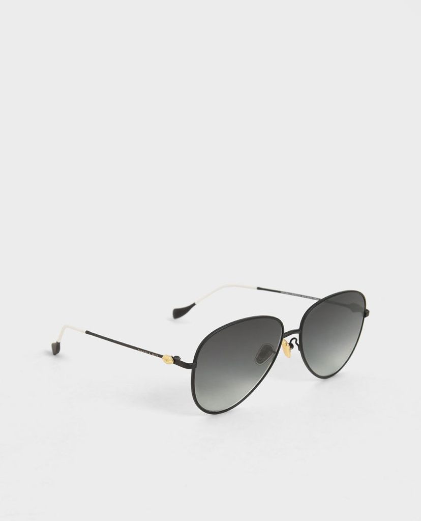 CHARLES & KEITH - Kinh mát nữ gọng phi công Aviator