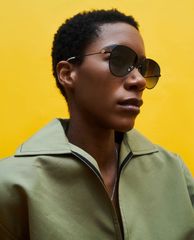 CHARLES & KEITH - Kinh mát nữ gọng phi công Aviator