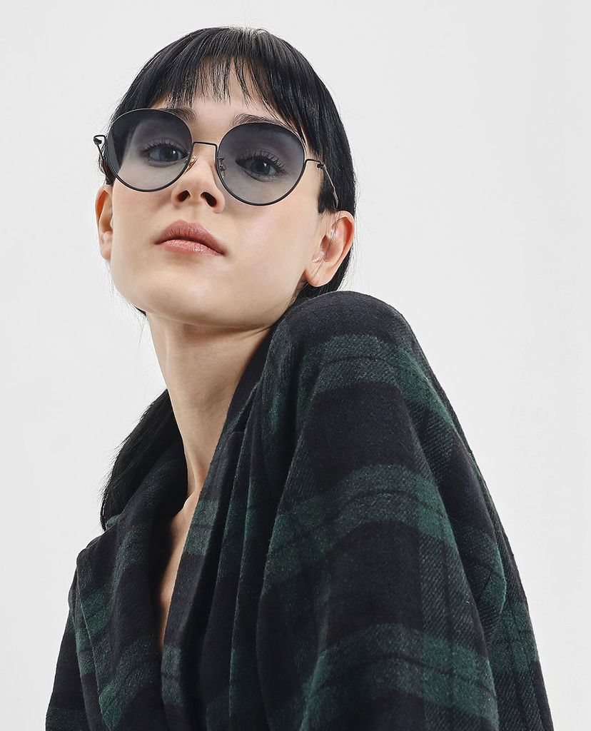CHARLES & KEITH - Kính mát nữ tròn Half Frame Round
