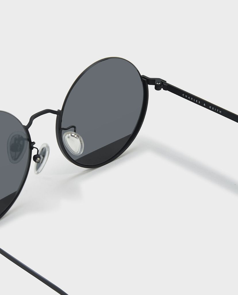 CHARLES & KEITH - Kính mát nữ thời trang Round Half Frame