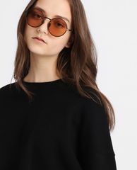 CHARLES & KEITH - Kính mát nữ gọng tròn thời trang Round Framed