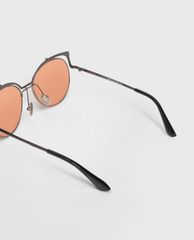 CHARLES & KEITH - Kính mát nữ hiện đại Wire Frame Round