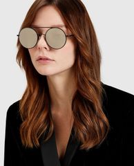CHARLES & KEITH - Kính mát nữ gọng tròn Semi Precious Stone Shades