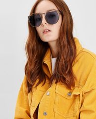 CHARLES & KEITH - Kính mát nữ Geometric Round Frame Shades