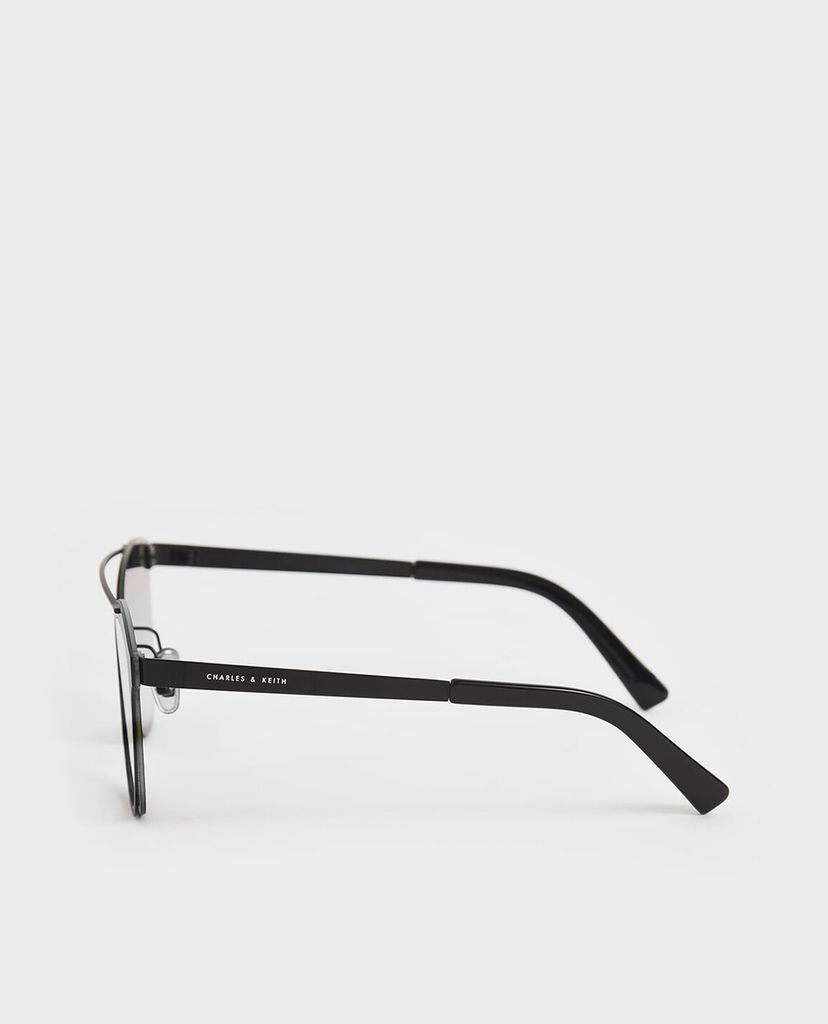 CHARLES & KEITH - Kính mát nữ gọng vuông Metal Frame