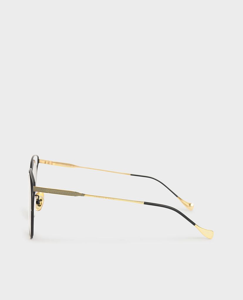 CHARLES & KEITH - Kính mát nữ gọng vuông Cut Out Tinted