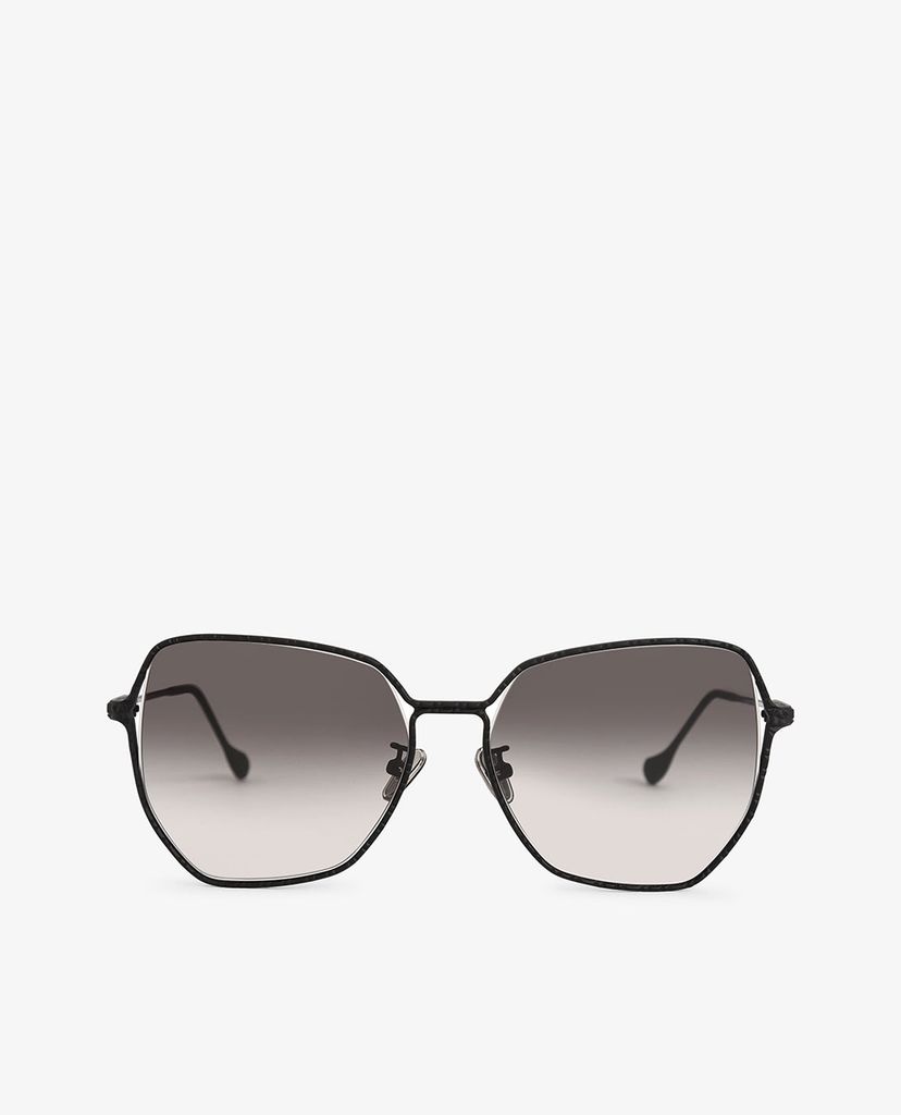 CHARLES & KEITH - Kính mát nữ gọng đa giác Rimless Butterfly