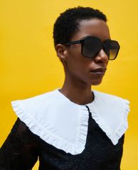 CHARLES & KEITH - Kính mát nữ gọng vuông Acetate Butterfly
