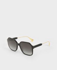 CHARLES & KEITH - Kính mát nữ gọng vuông Acetate Butterfly