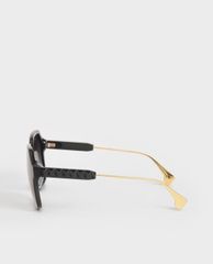 CHARLES & KEITH - Kính mát nữ gọng vuông Acetate Butterfly