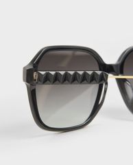 CHARLES & KEITH - Kính mát nữ gọng vuông Acetate Butterfly
