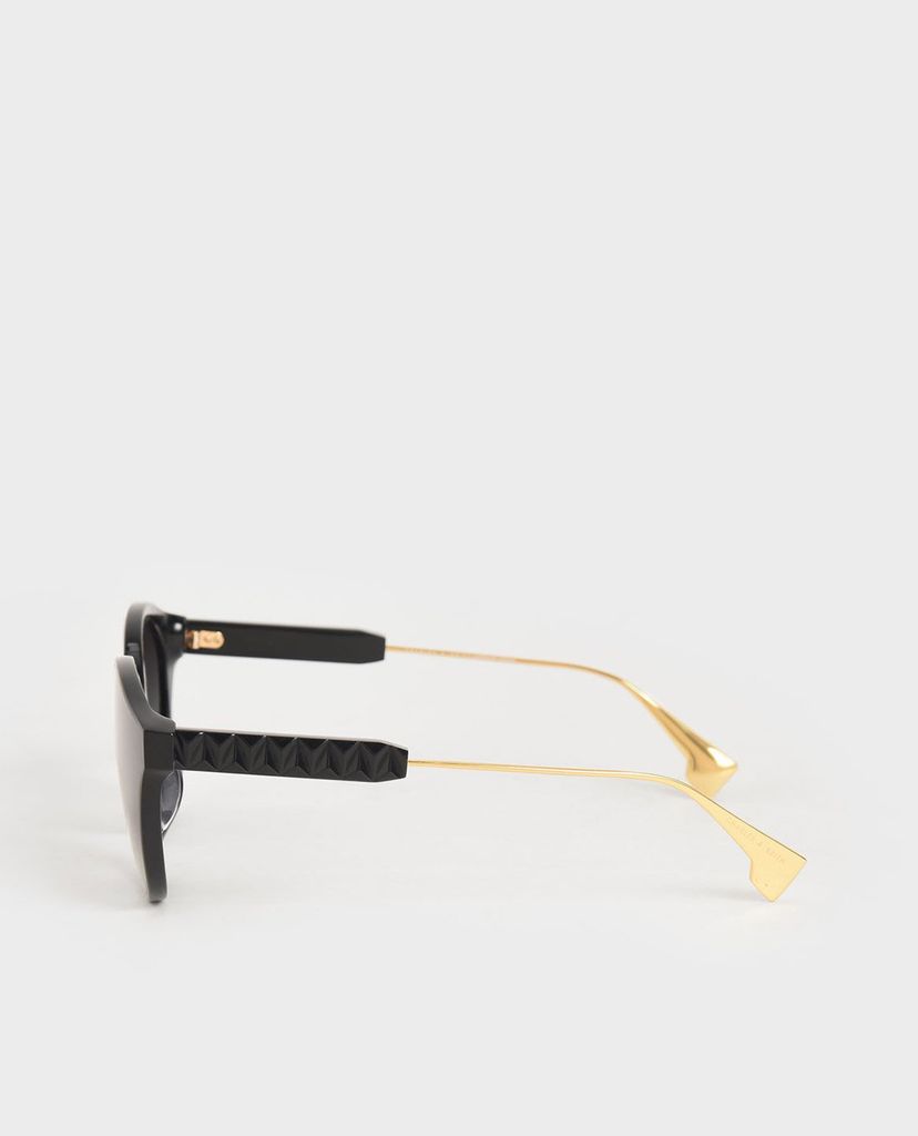 CHARLES & KEITH - Kính mát gọng mắt mèo Acetate Cat Eye