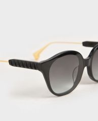 CHARLES & KEITH - Kính mát gọng mắt mèo Acetate Cat Eye