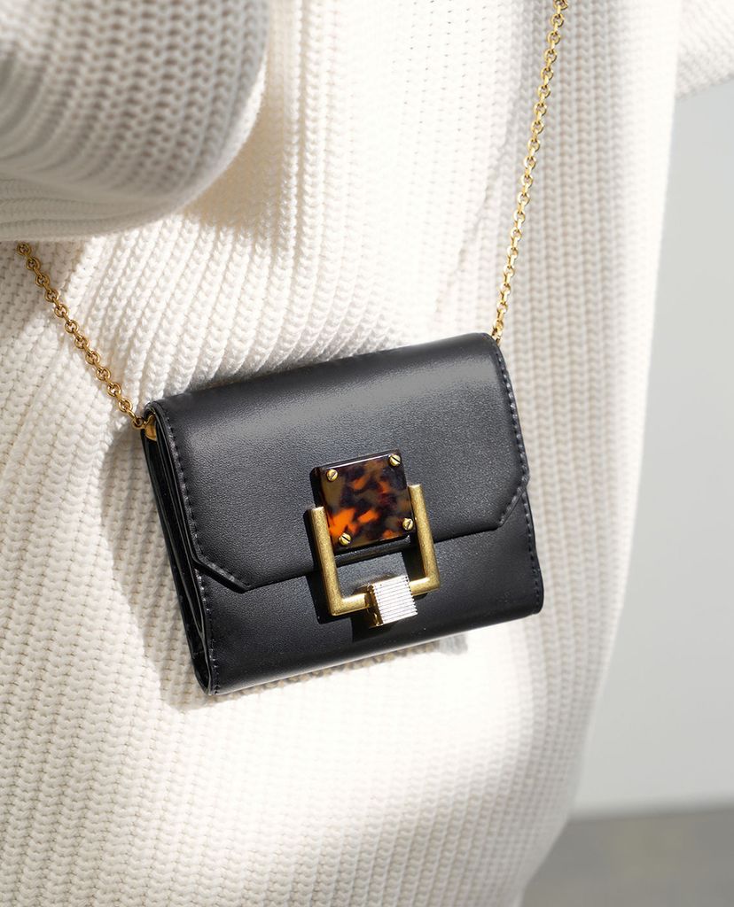 CHARLES & KEITH - Ví mini Metallic Accent