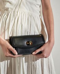 CHARLES & KEITH - Ví nữ dạng gập Stone Embellished Curved