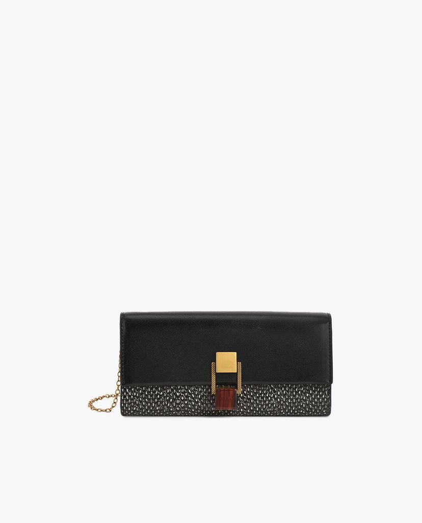 CHARLES & KEITH - Ví cầm tay nữ nắp gập dáng dài Stone Embellished