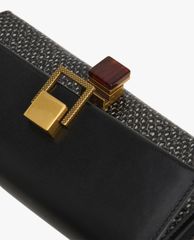 CHARLES & KEITH - Ví cầm tay nữ nắp gập dáng dài Stone Embellished