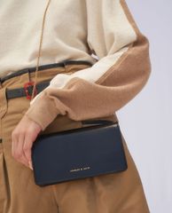 CHARLES & KEITH - Ví nữ phom chữ nhật dài Mini Front Flap