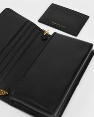 CHARLES & KEITH - Ví nữ phom chữ nhật dài Mini Front Flap