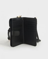 CHARLES & KEITH - Ví cầm tay nữ chữ nhật phối dây Elongated Pouch