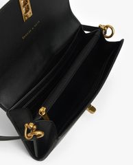 CHARLES & KEITH - Ví cầm tay nữ chữ nhật Coiled Top
